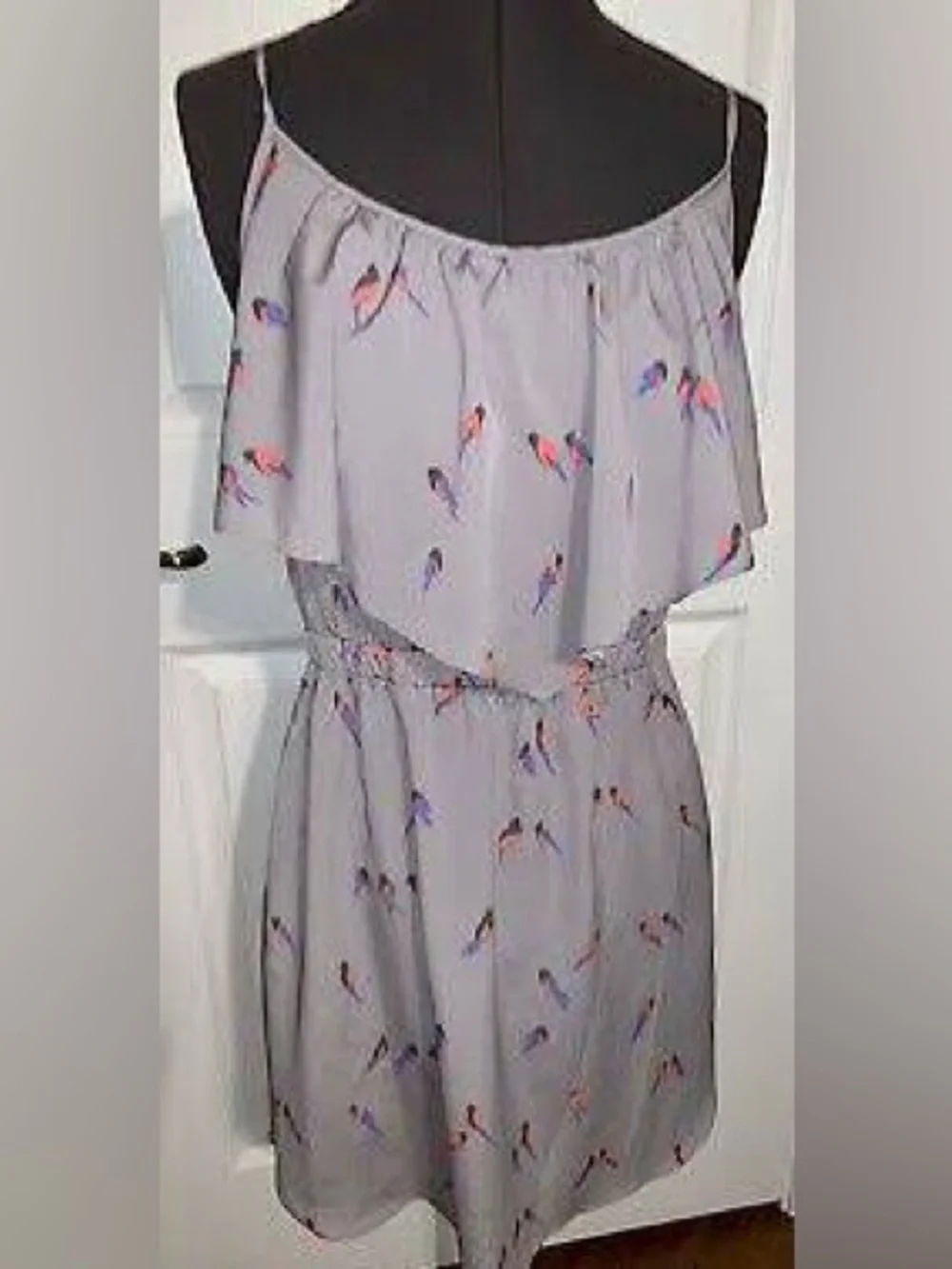 American Eagle Bird Pattern Sundress in Mauve- NWT Size M